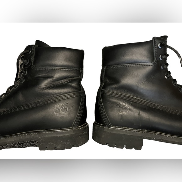 Men’s Timberland Black Soft Toe Boots 10.5 - Picture 4 of 11